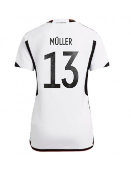 Deutschland Thomas Muller #13 Heimtrikot für Frauen WM 2022 Kurzarm